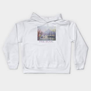 The Port of Marseille by Paul Signac Kids Hoodie